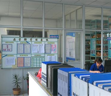Investment casting quality department maintaining controlled production and inspection records
