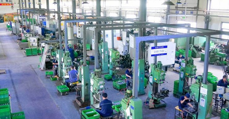 CNC machining workshop during a China investment casting factory tour